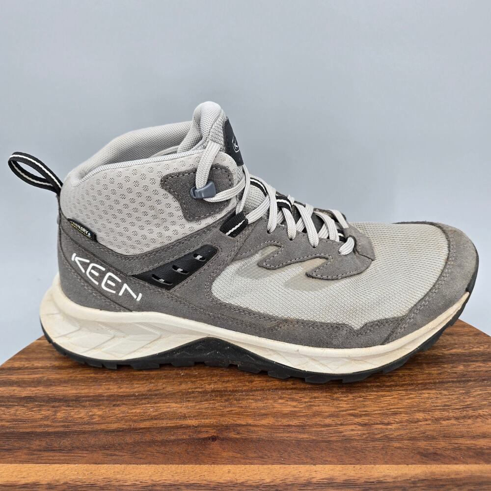 Keen Hightrail Mid Boots Mens 9 Gray Mesh Outdoor Hiking Waterproof Lace Up